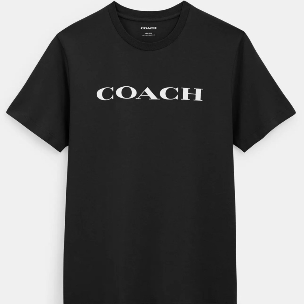 Coach Signature T Shirt In Organic Cotton